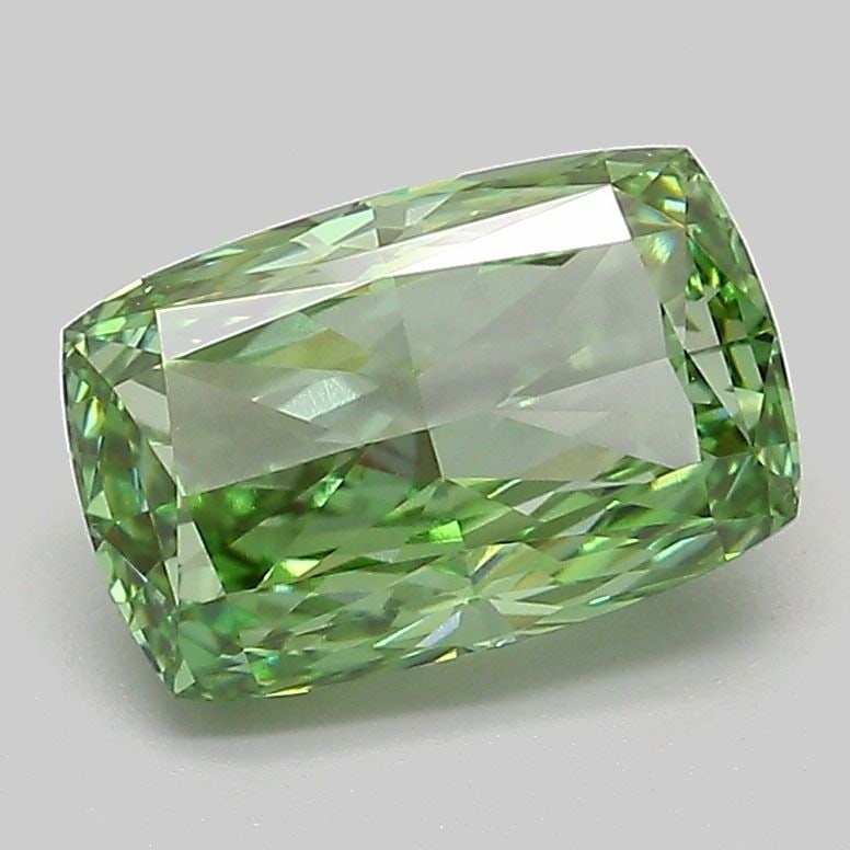 Loose Diamond - CUSHION MODIFIED 2.05ct Fancy Vivid Green VS1: Loose Diamond - CUSHION MODIFIED 2.05ct Fancy Vivid Green VS1 Source: This is a real non-mined Diamond that has been grown in a lab Shape: CUSHION MODIFIED Carats: 2.05 Color: Fancy Vivid Green Certif