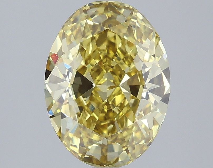 Loose Diamond - OVAL 2.09ct Fancy Intense Yellow VS1: Loose Diamond - OVAL 2.09ct Fancy Intense Yellow VS1 Source: This is a real non-mined Diamond that has been grown in a lab Shape: OVAL Carats: 2.09 Color: Fancy Intense Yellow Certification: IGI Video