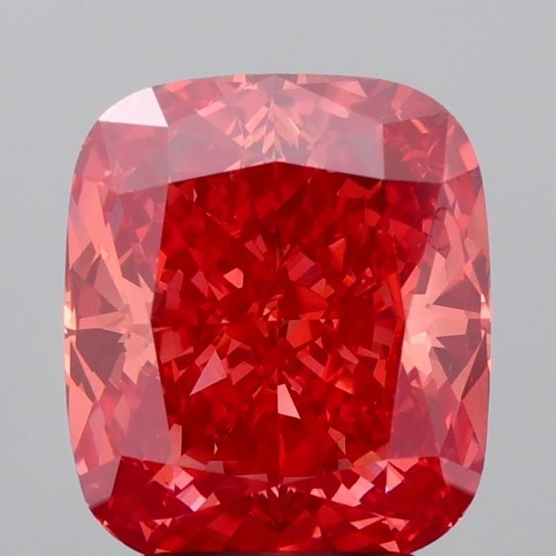 Loose Diamond - CUSHION MODIFIED 3.58ct Fancy Vivid Orangey Pink VS2: Loose Diamond - CUSHION MODIFIED 3.58ct Fancy Vivid Orangey Pink VS2 Source: This is a real non-mined Diamond that has been grown in a lab Shape: CUSHION MODIFIED Carats: 3.58 Color: Fancy Vivid Orang