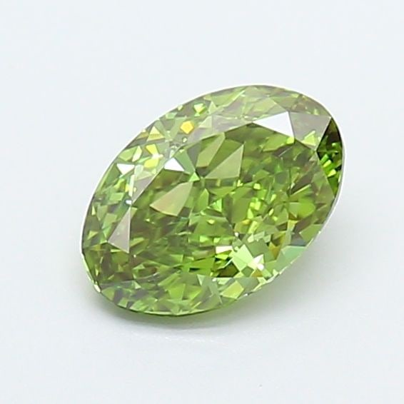 Loose Diamond - OVAL 0.93ct Fancy Vivid Green VS1: Loose Diamond - OVAL 0.93ct Fancy Vivid Green VS1 Source: This is a real non-mined Diamond that has been grown in a lab Shape: OVAL Carats: 0.93 Color: Fancy Vivid Green Certification: IGI Video: