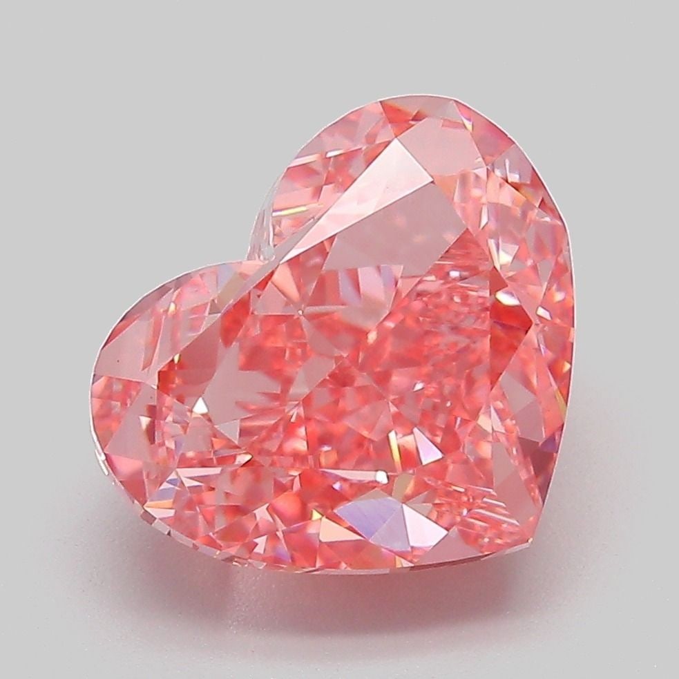 Loose Diamond - HEART 5.0ct Fancy Vivid Pink VVS2: Loose Diamond - HEART 5.0ct Fancy Vivid Pink VVS2 Source: This is a real non-mined Diamond that has been grown in a lab Shape: HEART Carats: 5.0 Color: Fancy Vivid Pink Certification: IGI Video: