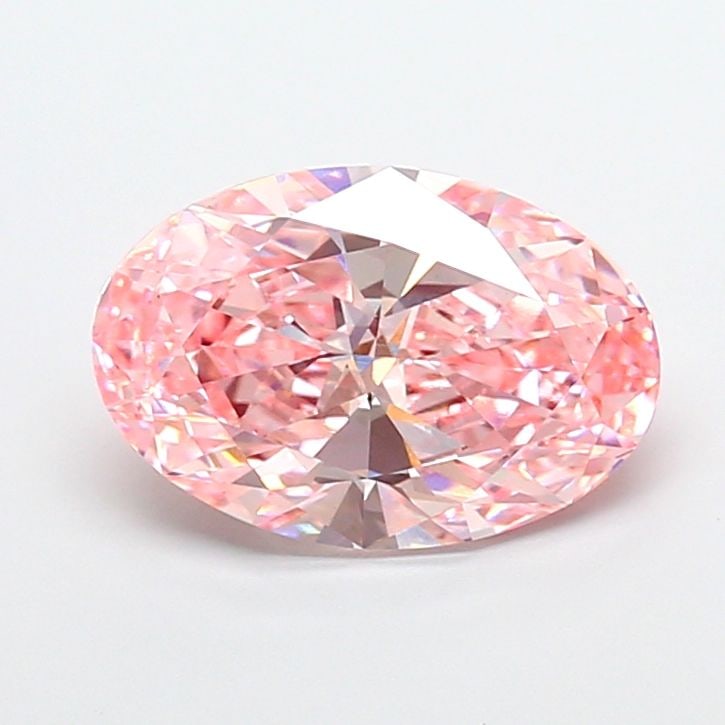 Loose Diamond - OVAL 4.01ct Fancy Vivid Pink VS1: Loose Diamond - OVAL 4.01ct Fancy Vivid Pink VS1 Source: This is a real non-mined Diamond that has been grown in a lab Shape: OVAL Carats: 4.01 Color: Fancy Vivid Pink Certification: IGI Video: