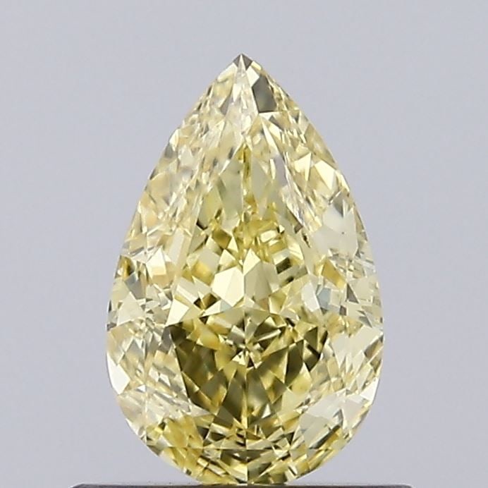 Loose Diamond - PEAR 0.74ct Fancy Intense Yellow VS2: Loose Diamond - PEAR 0.74ct Fancy Intense Yellow VS2 Source: This is a real non-mined Diamond that has been grown in a lab Shape: PEAR Carats: 0.74 Color: Fancy Intense Yellow Certification: IGI Video