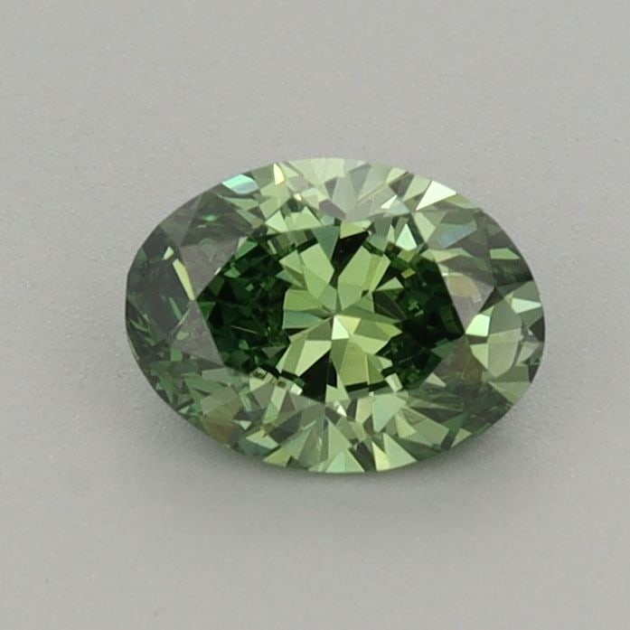 Loose Diamond - OVAL 0.55ct Fancy Vivid Green VS2: Loose Diamond - OVAL 0.55ct Fancy Vivid Green VS2 Source: This is a real non-mined Diamond that has been grown in a lab Shape: OVAL Carats: 0.55 Color: Fancy Vivid Green Certification: IGI Video: