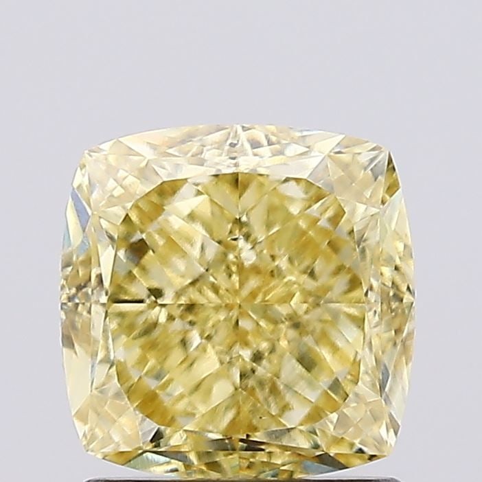 Loose Diamond - CUSHION MODIFIED 1.51ct Fancy Intense Yellow VS2: Loose Diamond - CUSHION MODIFIED 1.51ct Fancy Intense Yellow VS2 Source: This is a real non-mined Diamond that has been grown in a lab Shape: CUSHION MODIFIED Carats: 1.51 Color: Fancy Intense Yellow 