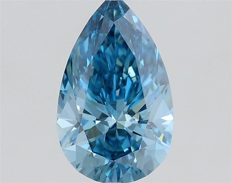 Loose Diamond - PEAR 0.6ct Fancy Vivid Blue VS1: Loose Diamond - PEAR 0.6ct Fancy Vivid Blue VS1 Source: This is a real non-mined Diamond that has been grown in a lab Shape: PEAR Carats: 0.6 Color: Fancy Vivid Blue Certification: IGI Video: