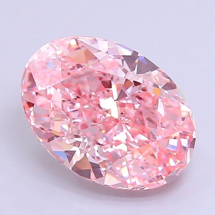 Loose Diamond - OVAL 2.55ct Fancy Intense Pink VS1: Loose Diamond - OVAL 2.55ct Fancy Intense Pink VS1 Source: This is a real non-mined Diamond that has been grown in a lab Shape: OVAL Carats: 2.55 Color: Fancy Intense Pink Certification: IGI Video: