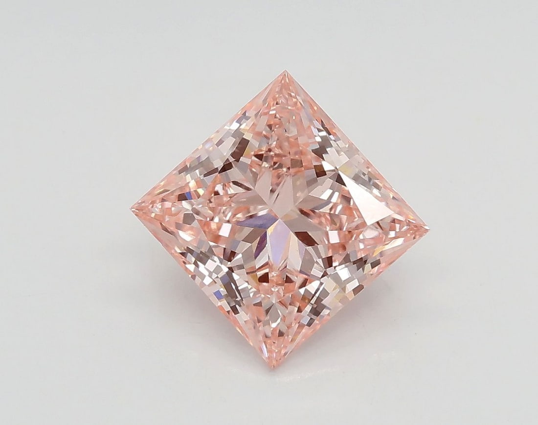 Loose Diamond - PRINCESS 2.01ct Fancy Intense Pink VS1: Loose Diamond - PRINCESS 2.01ct Fancy Intense Pink VS1 Source: This is a real non-mined Diamond that has been grown in a lab Shape: PRINCESS Carats: 2.01 Color: Fancy Intense Pink Certification: IGI V