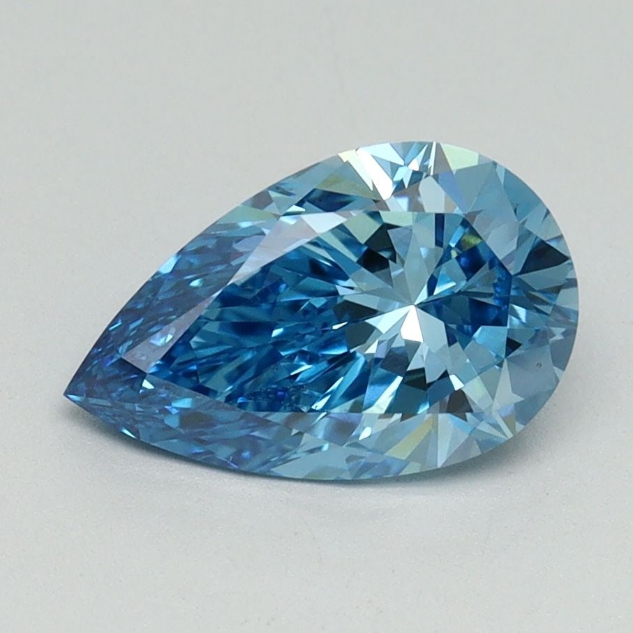 Loose Diamond - PEAR 1.5ct Fancy Vivid Blue VS1: Loose Diamond - PEAR 1.5ct Fancy Vivid Blue VS1 Source: This is a real non-mined Diamond that has been grown in a lab Shape: PEAR Carats: 1.5 Color: Fancy Vivid Blue Certification: IGI Video:
