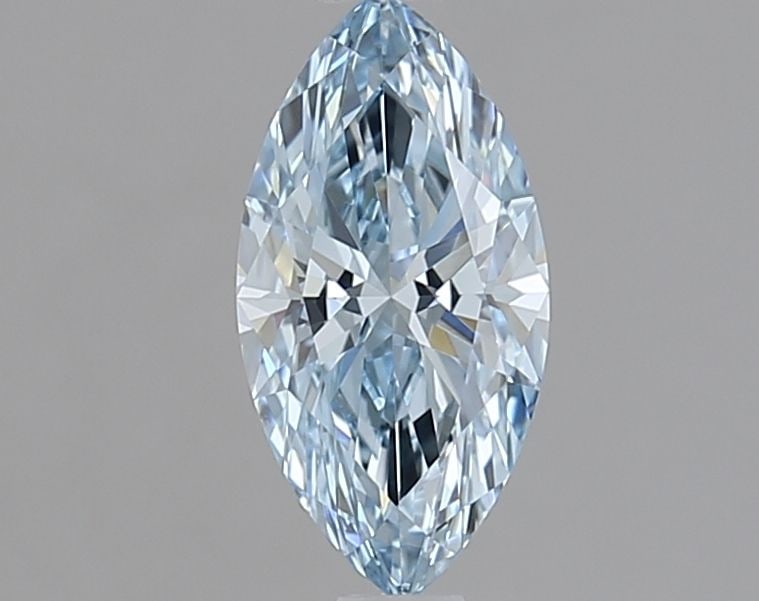 Loose Diamond - MARQUISE 0.74ct Fancy Vivid Blue VS1: Loose Diamond - MARQUISE 0.74ct Fancy Vivid Blue VS1 Source: This is a real non-mined Diamond that has been grown in a lab Shape: MARQUISE Carats: 0.74 Color: Fancy Vivid Blue Certification: IGI Video