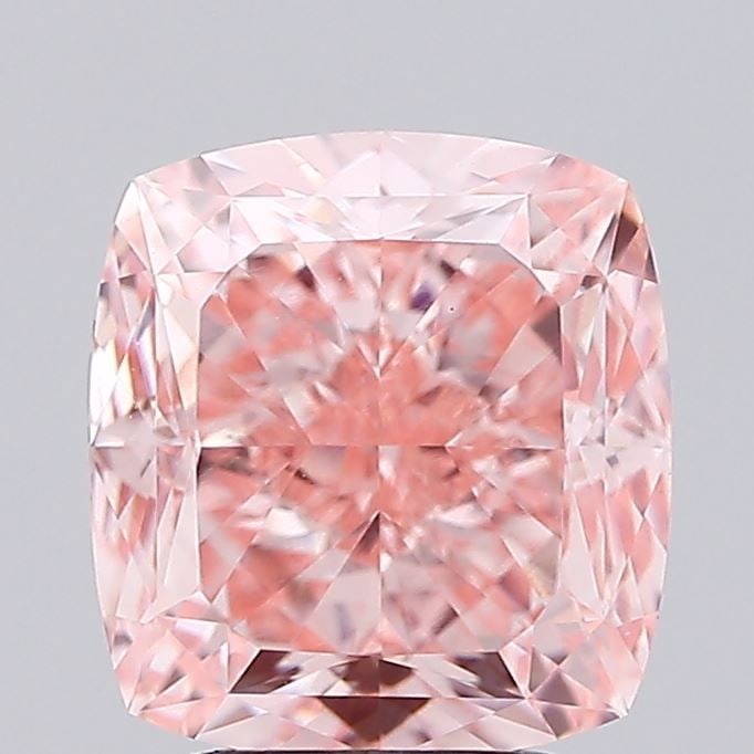 Loose Diamond - CUSHION MODIFIED 3.03ct Fancy Vivid Pink VVS2: Loose Diamond - CUSHION MODIFIED 3.03ct Fancy Vivid Pink VVS2 Source: This is a real non-mined Diamond that has been grown in a lab Shape: CUSHION MODIFIED Carats: 3.03 Color: Fancy Vivid Pink Certifi