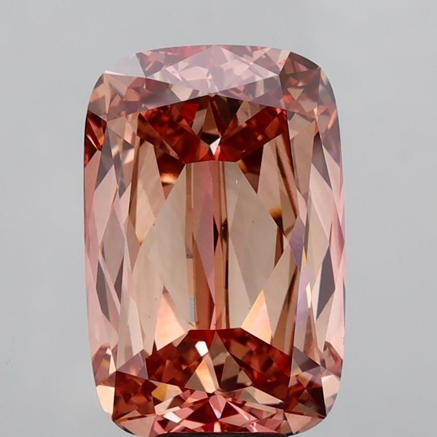 Loose Diamond - CUSHION MODIFIED 10.06ct Fancy Pinkish Brown VS1: Loose Diamond - CUSHION MODIFIED 10.06ct Fancy Pinkish Brown VS1 Source: This is a real non-mined Diamond that has been grown in a lab Shape: CUSHION MODIFIED Carats: 10.06 Color: Fancy Pinkish Brown 