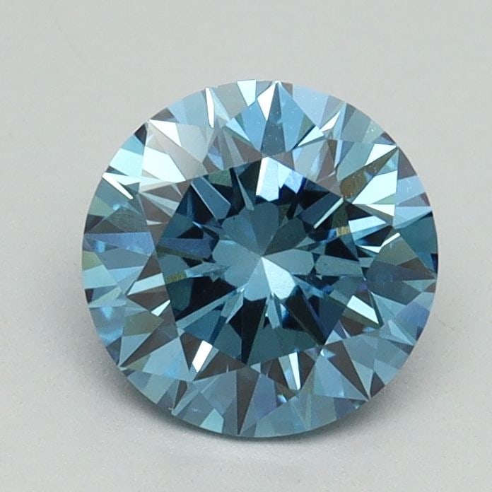 Loose Diamond - ROUND 1.17ct Fancy Vivid Blue VS1: Loose Diamond - ROUND 1.17ct Fancy Vivid Blue VS1 Source: This is a real non-mined Diamond that has been grown in a lab Shape: ROUND Carats: 1.17 Color: Fancy Vivid Blue Certification: IGI Video: