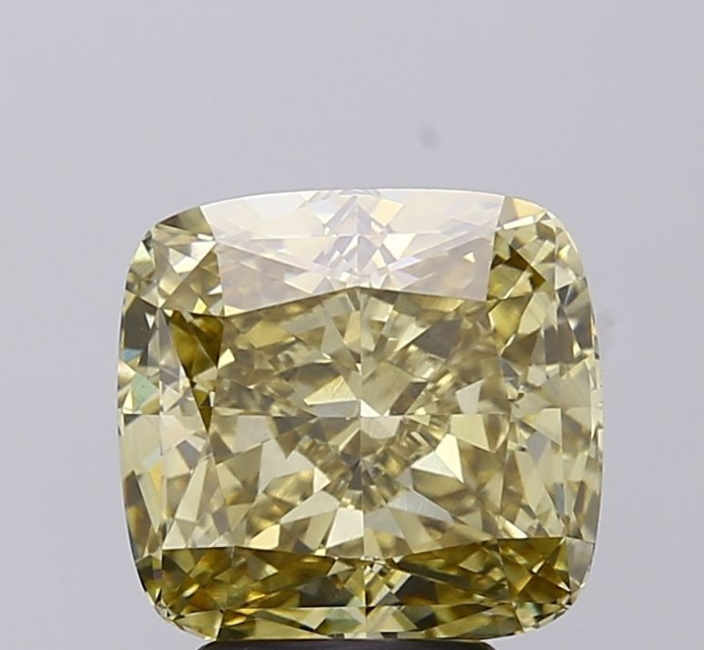 Loose Diamond - CUSHION MODIFIED 4.13ct Fancy Intense Gray Yellow VS1: Loose Diamond - CUSHION MODIFIED 4.13ct Fancy Intense Gray Yellow VS1 Source: This is a real non-mined Diamond that has been grown in a lab Shape: CUSHION MODIFIED Carats: 4.13 Color: Fancy Intense Gr