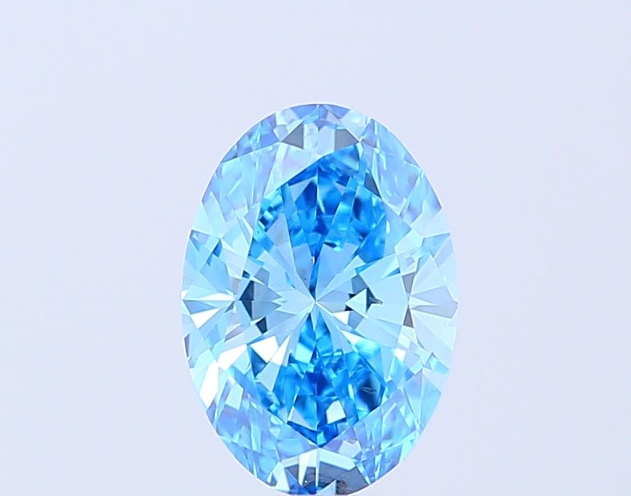 Loose Diamond - OVAL 2.01ct Fancy Vivid Blue VS2: Loose Diamond - OVAL 2.01ct Fancy Vivid Blue VS2 Source: This is a real non-mined Diamond that has been grown in a lab Shape: OVAL Carats: 2.01 Color: Fancy Vivid Blue Certification: IGI Video: