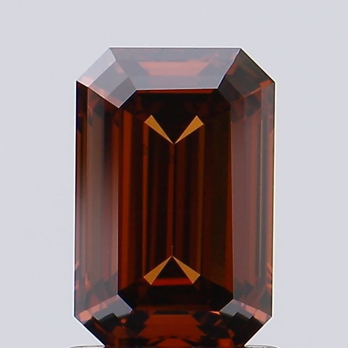 Loose Diamond - EMERALD 1.13ct Fancy Deep Orange VS2: Loose Diamond - EMERALD 1.13ct Fancy Deep Orange VS2 Source: This is a real non-mined Diamond that has been grown in a lab Shape: EMERALD Carats: 1.13 Color: Fancy Deep Orange Certification: IGI Video