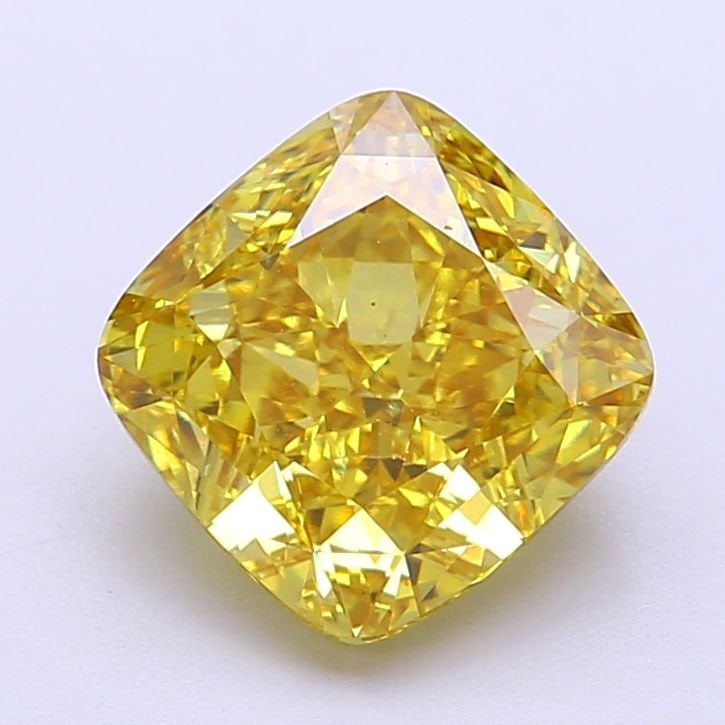 Loose Diamond - CUSHION MODIFIED 3.05ct Fancy Vivid Yellow VS1: Loose Diamond - CUSHION MODIFIED 3.05ct Fancy Vivid Yellow VS1 Source: This is a real non-mined Diamond that has been grown in a lab Shape: CUSHION MODIFIED Carats: 3.05 Color: Fancy Vivid Yellow Cert