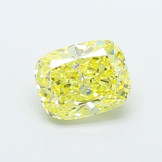 Loose Diamond - CUSHION MODIFIED 2.06ct Fancy Intense Yellow VVS2: Loose Diamond - CUSHION MODIFIED 2.06ct Fancy Intense Yellow VVS2 Source: This is a real non-mined Diamond that has been grown in a lab Shape: CUSHION MODIFIED Carats: 2.06 Color: Fancy Intense Yellow