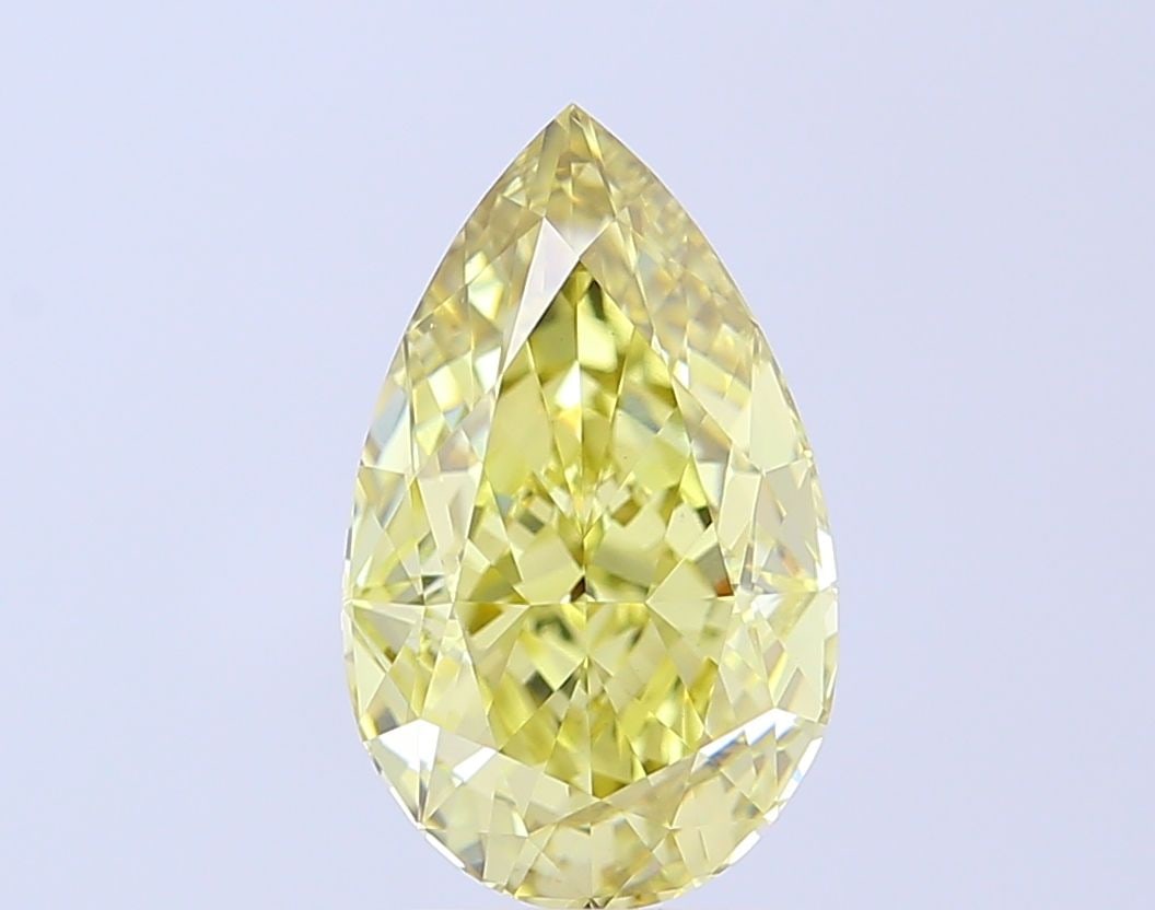 Loose Diamond - PEAR 4.13ct Fancy Yellow VVS2: Loose Diamond - PEAR 4.13ct Fancy Yellow VVS2 Source: This is a real non-mined Diamond that has been grown in a lab Shape: PEAR Carats: 4.13 Color: Fancy Yellow Certification: IGI Video: