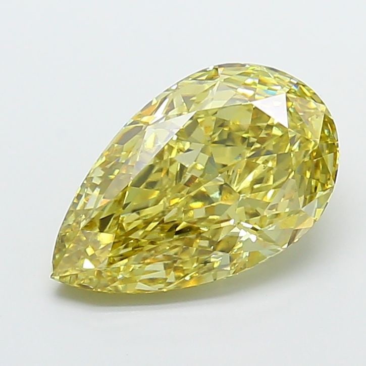 Loose Diamond - PEAR 7.73ct Fancy Intense Yellow VS1: Loose Diamond - PEAR 7.73ct Fancy Intense Yellow VS1 Source: This is a real non-mined Diamond that has been grown in a lab Shape: PEAR Carats: 7.73 Color: Fancy Intense Yellow Certification: IGI Video