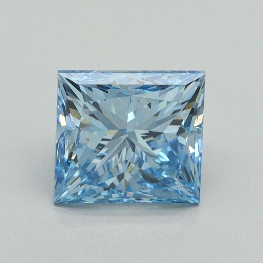 Loose Diamond - PRINCESS 1.52ct Fancy Vivid Blue VS1: Loose Diamond - PRINCESS 1.52ct Fancy Vivid Blue VS1 Source: This is a real non-mined Diamond that has been grown in a lab Shape: PRINCESS Carats: 1.52 Color: Fancy Vivid Blue Certification: IGI Video