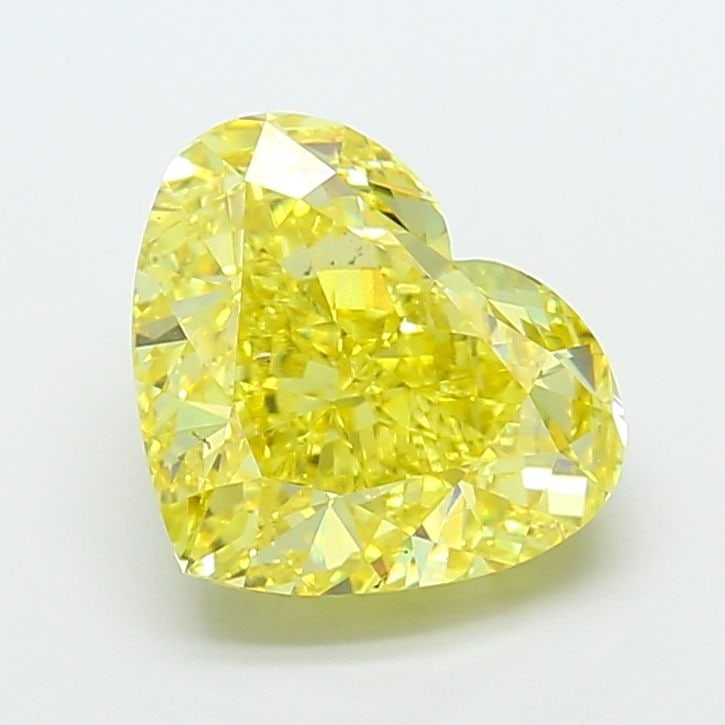 Loose Diamond - HEART 5.01ct Fancy Vivid Yellow VS2: Loose Diamond - HEART 5.01ct Fancy Vivid Yellow VS2 Source: This is a real non-mined Diamond that has been grown in a lab Shape: HEART Carats: 5.01 Color: Fancy Vivid Yellow Certification: IGI Video: