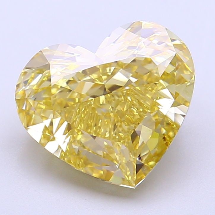 Loose Diamond - HEART 4.06ct Fancy Intense Yellow VVS2: Loose Diamond - HEART 4.06ct Fancy Intense Yellow VVS2 Source: This is a real non-mined Diamond that has been grown in a lab Shape: HEART Carats: 4.06 Color: Fancy Intense Yellow Certification: IGI Vi