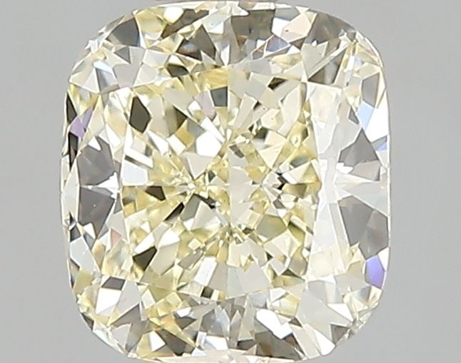 Loose Diamond - CUSHION MODIFIED 1.6ct Fancy Light Yellow VS2: Loose Diamond - CUSHION MODIFIED 1.6ct Fancy Light Yellow VS2 Source: This is a real non-mined Diamond that has been grown in a lab Shape: CUSHION MODIFIED Carats: 1.6 Color: Fancy Light Yellow Certif