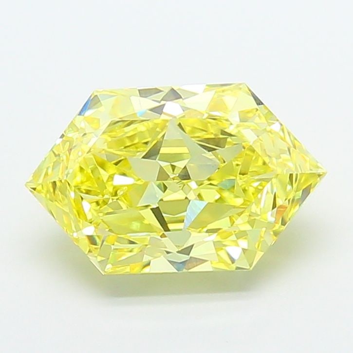 Loose Diamond - HEXAGONAL 5.0ct Fancy Vivid Yellow VS1: Loose Diamond - HEXAGONAL 5.0ct Fancy Vivid Yellow VS1 Source: This is a real non-mined Diamond that has been grown in a lab Shape: HEXAGONAL Carats: 5.0 Color: Fancy Vivid Yellow Certification: IGI V