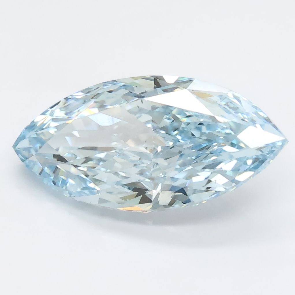 Loose Diamond - MARQUISE 2.79ct Blue SI2: Loose Diamond - MARQUISE 2.79ct Blue SI2 Source: This is a real non-mined Diamond that has been grown in a lab Shape: MARQUISE Carats: 2.79 Color: Blue Certification: NONE Video: