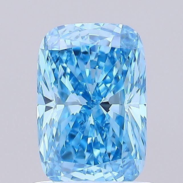 Loose Diamond - CUSHION MODIFIED 1.09ct Fancy Vivid Blue VS1: Loose Diamond - CUSHION MODIFIED 1.09ct Fancy Vivid Blue VS1 Source: This is a real non-mined Diamond that has been grown in a lab Shape: CUSHION MODIFIED Carats: 1.09 Color: Fancy Vivid Blue Certific