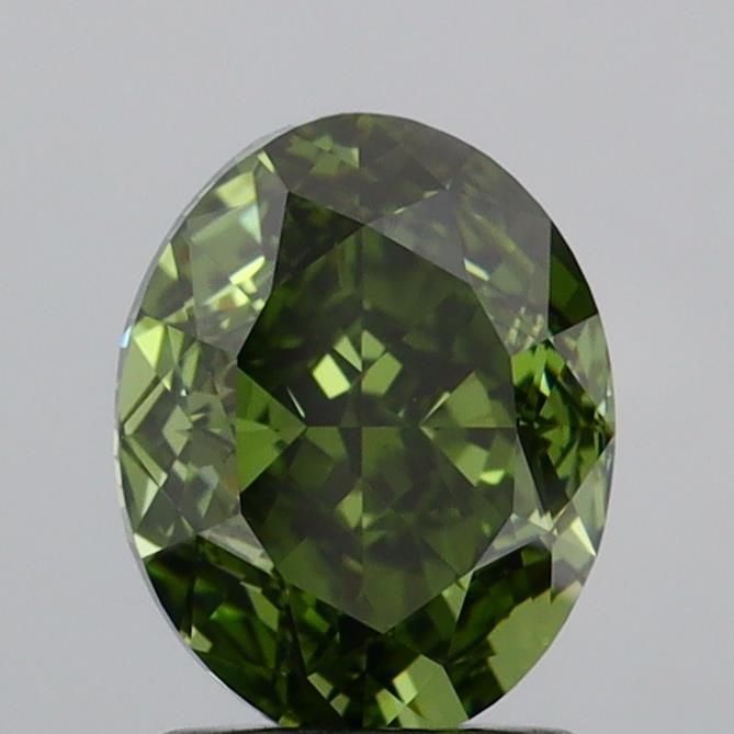 Loose Diamond - OVAL 2.01ct Fancy Vivid Green VVS2: Loose Diamond - OVAL 2.01ct Fancy Vivid Green VVS2 Source: This is a real non-mined Diamond that has been grown in a lab Shape: OVAL Carats: 2.01 Color: Fancy Vivid Green Certification: IGI Video: