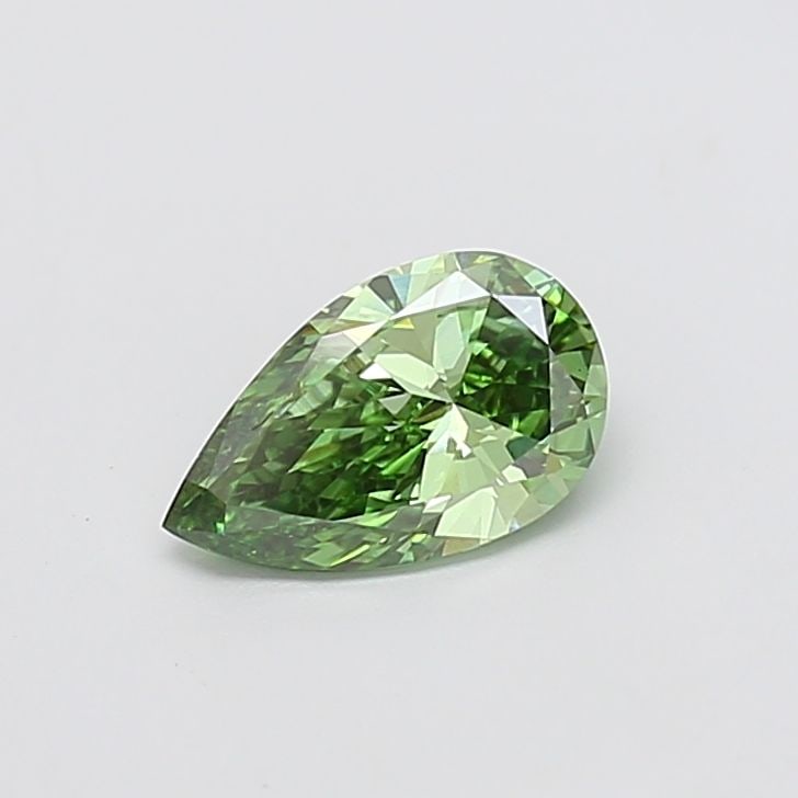 Loose Diamond - PEAR 1.01ct Fancy Vivid Green VS1: Loose Diamond - PEAR 1.01ct Fancy Vivid Green VS1 Source: This is a real non-mined Diamond that has been grown in a lab Shape: PEAR Carats: 1.01 Color: Fancy Vivid Green Certification: IGI Video: