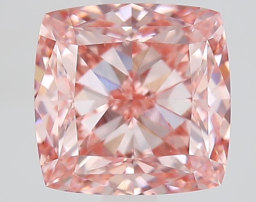 Loose Diamond - CUSHION MODIFIED 3.41ct Fancy Vivid Pink VS1: Loose Diamond - CUSHION MODIFIED 3.41ct Fancy Vivid Pink VS1 Source: This is a real non-mined Diamond that has been grown in a lab Shape: CUSHION MODIFIED Carats: 3.41 Color: Fancy Vivid Pink Certific