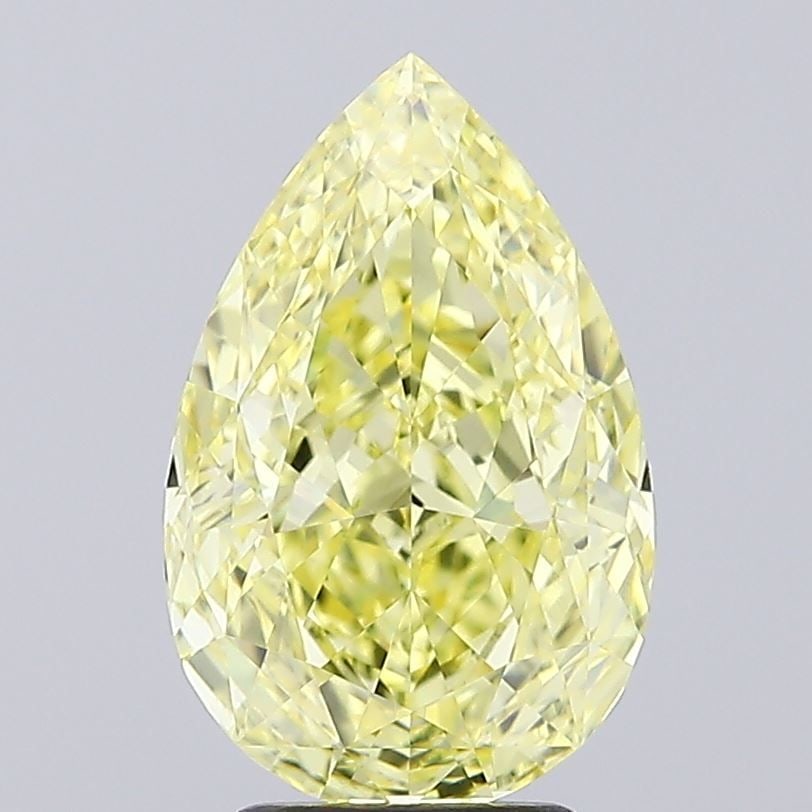 Loose Diamond - PEAR 3.86ct Fancy Intense Yellow VS1: Loose Diamond - PEAR 3.86ct Fancy Intense Yellow VS1 Source: This is a real non-mined Diamond that has been grown in a lab Shape: PEAR Carats: 3.86 Color: Fancy Intense Yellow Certification: IGI Video
