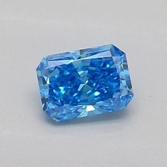 Loose Diamond - RADIANT 0.21ct Fancy Vivid Blue VS1: Loose Diamond - RADIANT 0.21ct Fancy Vivid Blue VS1 Source: This is a real non-mined Diamond that has been grown in a lab Shape: RADIANT Carats: 0.21 Color: Fancy Vivid Blue Certification: IGI The Dia