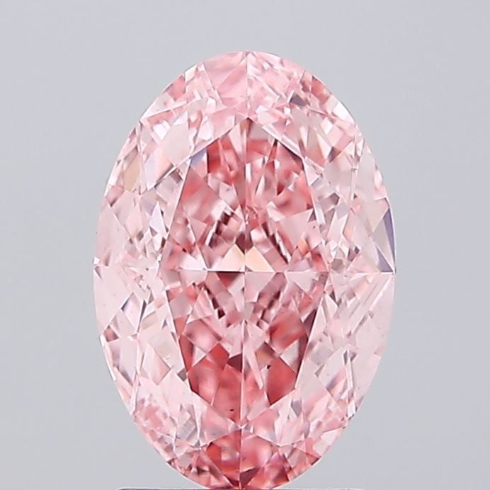 Loose Diamond - OVAL 2.02ct Fancy Vivid Pink VS2: Loose Diamond - OVAL 2.02ct Fancy Vivid Pink VS2 Source: This is a real non-mined Diamond that has been grown in a lab Shape: OVAL Carats: 2.02 Color: Fancy Vivid Pink Certification: IGI Video: