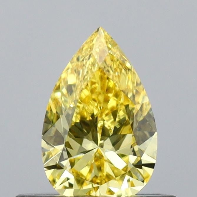 Loose Diamond - PEAR 0.47ct Fancy Vivid Yellow VS1: Loose Diamond - PEAR 0.47ct Fancy Vivid Yellow VS1 Source: This is a real non-mined Diamond that has been grown in a lab Shape: PEAR Carats: 0.47 Color: Fancy Vivid Yellow Certification: IGI Video: