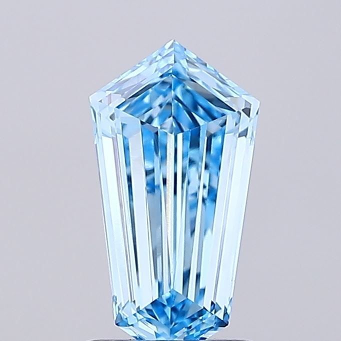 Loose Diamond - HEXAGONAL 1.19ct Fancy Vivid Blue VVS2: Loose Diamond - HEXAGONAL 1.19ct Fancy Vivid Blue VVS2 Source: This is a real non-mined Diamond that has been grown in a lab Shape: HEXAGONAL Carats: 1.19 Color: Fancy Vivid Blue Certification: IGI Vi