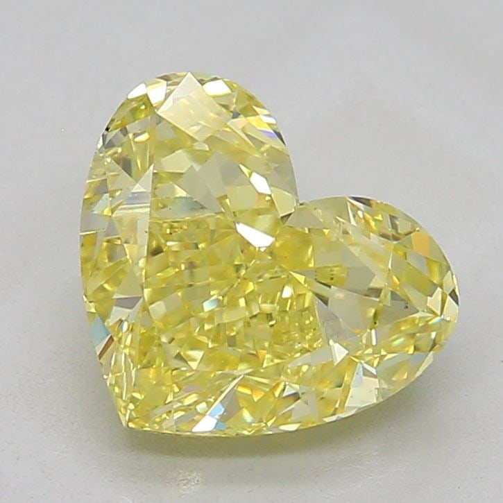 Loose Diamond - HEART 3.0ct Fancy Intense Yellow VS1: Loose Diamond - HEART 3.0ct Fancy Intense Yellow VS1 Source: This is a real non-mined Diamond that has been grown in a lab Shape: HEART Carats: 3.0 Color: Fancy Intense Yellow Certification: IGI Video