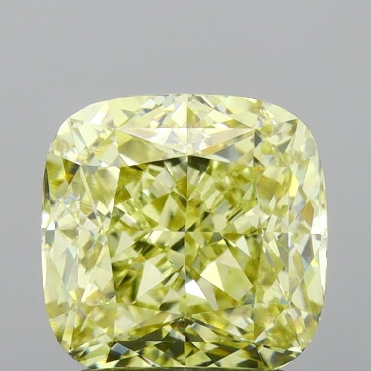 Loose Diamond - CUSHION MODIFIED 2.02ct Fancy Yellow VVS2: Loose Diamond - CUSHION MODIFIED 2.02ct Fancy Yellow VVS2 Source: This is a real non-mined Diamond that has been grown in a lab Shape: CUSHION MODIFIED Carats: 2.02 Color: Fancy Yellow Certification: 