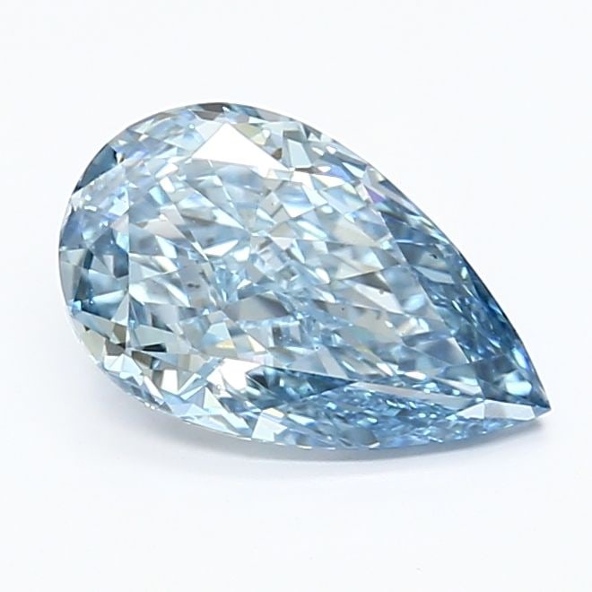 Loose Diamond - PEAR 1.59ct Fancy Vivid Blue VS2: Loose Diamond - PEAR 1.59ct Fancy Vivid Blue VS2 Source: This is a real non-mined Diamond that has been grown in a lab Shape: PEAR Carats: 1.59 Color: Fancy Vivid Blue Certification: IGI Video: