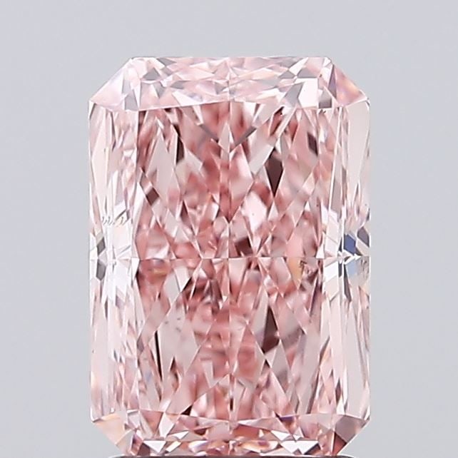 Loose Diamond - RADIANT 1.83ct Fancy Intense Pink VS2: Loose Diamond - RADIANT 1.83ct Fancy Intense Pink VS2 Source: This is a real non-mined Diamond that has been grown in a lab Shape: RADIANT Carats: 1.83 Color: Fancy Intense Pink Certification: IGI Vid