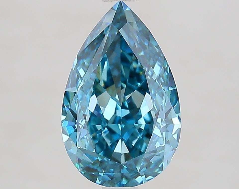 Loose Diamond - PEAR 2.76ct Fancy Vivid Blue VS1: Loose Diamond - PEAR 2.76ct Fancy Vivid Blue VS1 Source: This is a real non-mined Diamond that has been grown in a lab Shape: PEAR Carats: 2.76 Color: Fancy Vivid Blue Certification: IGI The Diamond D