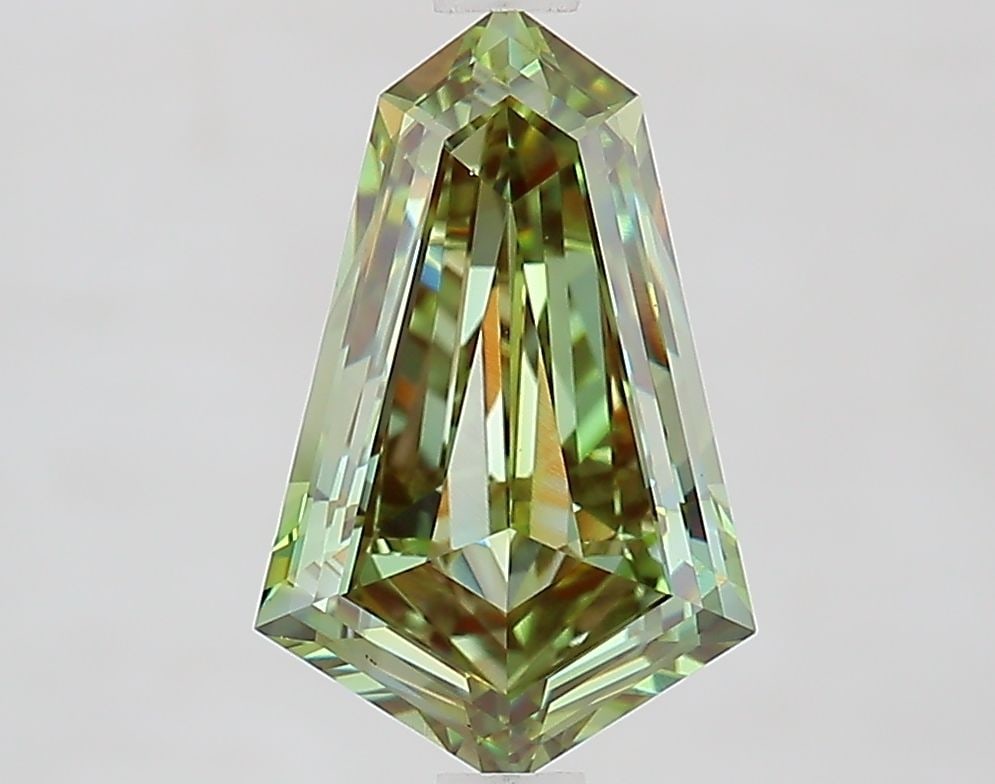 Loose Diamond - HEXAGONAL 2.11ct Fancy Vivid Green VS1: Loose Diamond - HEXAGONAL 2.11ct Fancy Vivid Green VS1 Source: This is a real non-mined Diamond that has been grown in a lab Shape: HEXAGONAL Carats: 2.11 Color: Fancy Vivid Green Certification: IGI V