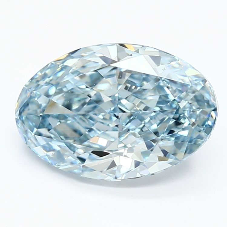 Loose Diamond - OVAL 3.16ct Fancy Vivid Blue VS1: Loose Diamond - OVAL 3.16ct Fancy Vivid Blue VS1 Source: This is a real non-mined Diamond that has been grown in a lab Shape: OVAL Carats: 3.16 Color: Fancy Vivid Blue Certification: IGI Video: