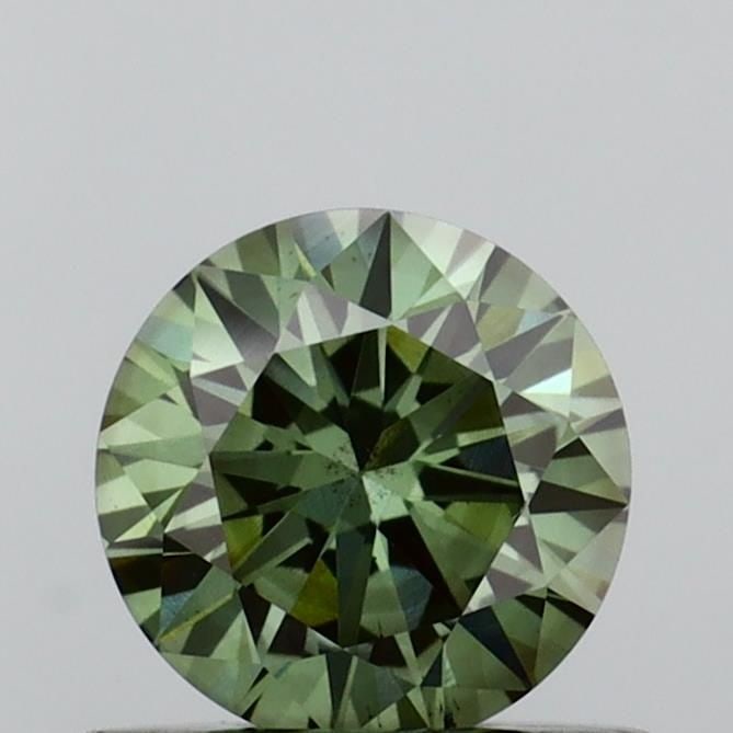 Ideal Loose Diamond - ROUND 0.52ct Fancy Vivid Green VS2: Ideal Loose Diamond - ROUND 0.52ct Fancy Vivid Green VS2 Source: This is a real non-mined Diamond that has been grown in a lab Shape: ROUND Carats: 0.52 Color: Fancy Vivid Green Certification: IGI Vid