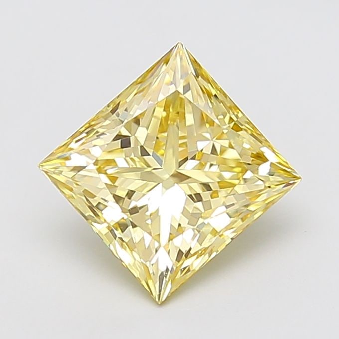 Loose Diamond - PRINCESS 3.01ct Fancy Yellow VVS2: Loose Diamond - PRINCESS 3.01ct Fancy Yellow VVS2 Source: This is a real non-mined Diamond that has been grown in a lab Shape: PRINCESS Carats: 3.01 Color: Fancy Yellow Certification: IGI Video: