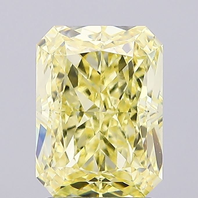 Loose Diamond - RADIANT 2.54ct Fancy Intense Yellow VVS2: Loose Diamond - RADIANT 2.54ct Fancy Intense Yellow VVS2 Source: This is a real non-mined Diamond that has been grown in a lab Shape: RADIANT Carats: 2.54 Color: Fancy Intense Yellow Certification: IG