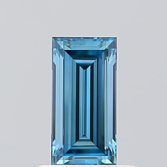Loose Diamond - BAGUETTE 0.58ct Fancy Intense Blue VVS2: Loose Diamond - BAGUETTE 0.58ct Fancy Intense Blue VVS2 Source: This is a real non-mined Diamond that has been grown in a lab Shape: BAGUETTE Carats: 0.58 Color: Fancy Intense Blue Certification: IGI 
